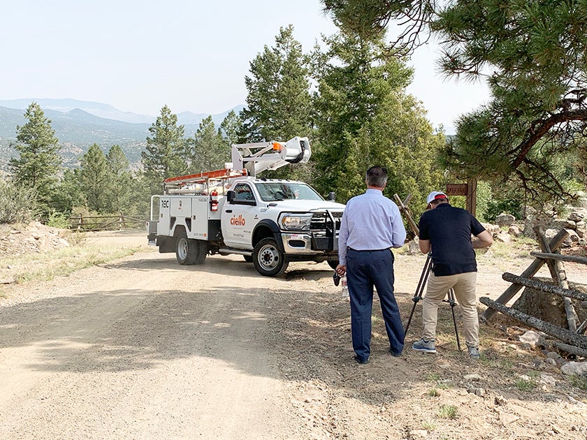 Ciello truck and camera filming